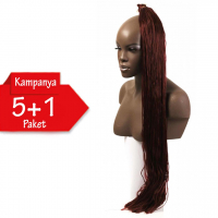 5 + 1 - MISS HAIR K FIBER BRAID - 34 - Afrika Örgüsü Saçı, Afrika Örgüsü Malzemesi,Rasta,Topuz Saçı